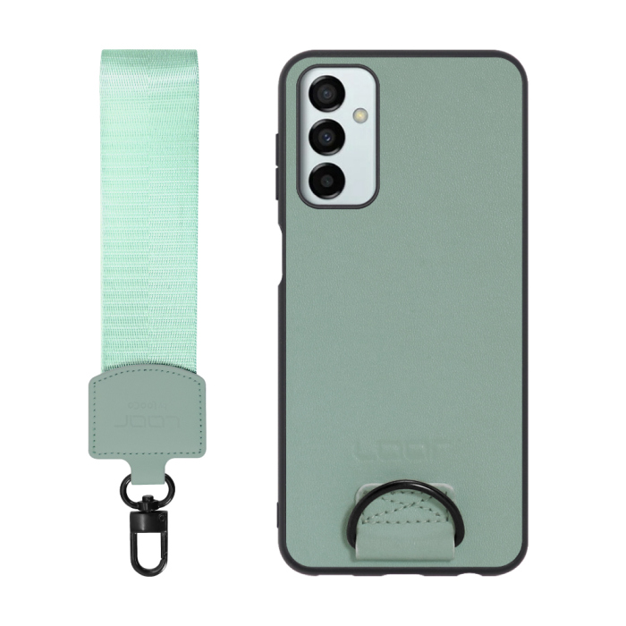 [ LOOF STRAP-SHELL ] Galaxy M23 5G m235g スマホケース 背面 ケース カバー ハードケース ショルダー スマホショルダー ハンドストラップ  本革 [ Galaxy M23 5G ]