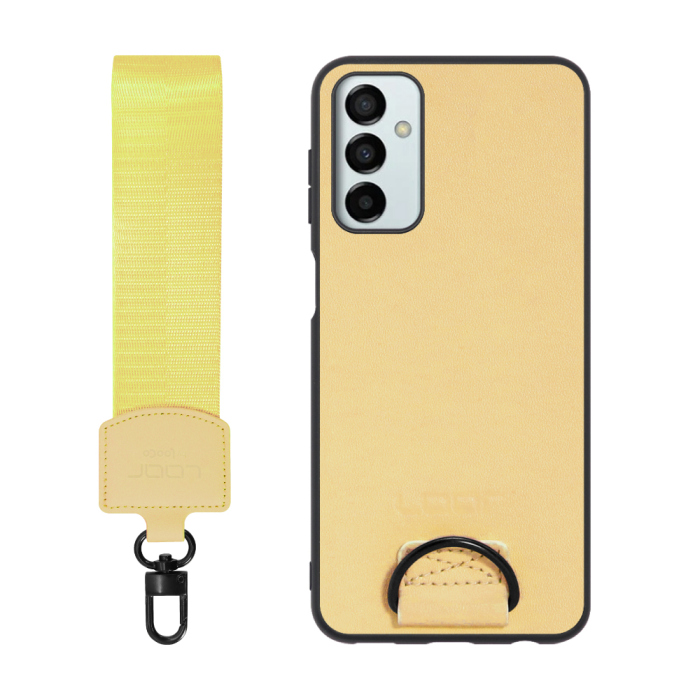 [ LOOF STRAP-SHELL ] Galaxy M23 5G m235g スマホケース 背面 ケース カバー ハードケース ショルダー スマホショルダー ハンドストラップ  本革 [ Galaxy M23 5G ]