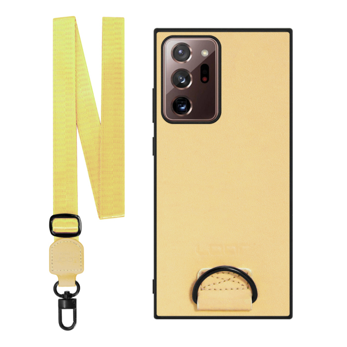 [ LOOF STRAP-SHELL ] Galaxy Note 20 Ultra 5G note20ultra5g note20 スマホケース 背面 ケース カバー ハードケース ショルダー スマホショルダー ハンドストラップ  本革 [ Galaxy Note20 Ultra ]