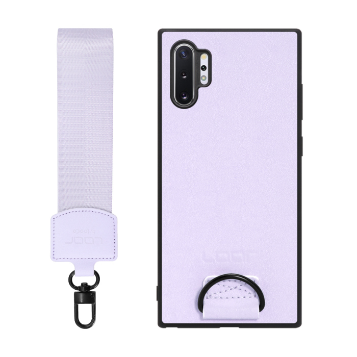 [ LOOF STRAP-SHELL ] Galaxy Note10+ SC-01M / SCV45 note10+ note10plus note10 plus スマホケース 背面 ケース カバー ハードケース ショルダー スマホショルダー ハンドストラップ  本革 [ Galaxy Note10+ ]