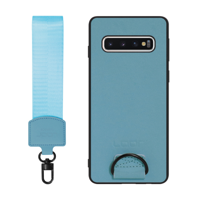[ LOOF STRAP-SHELL (ショートVer.) ] Galaxy S10 SC-03L / SCV41 galaxys10 スマホケース 背面 ケース カバー ハードケース ハンドストラップ  本革 [ Galaxy S10 ]