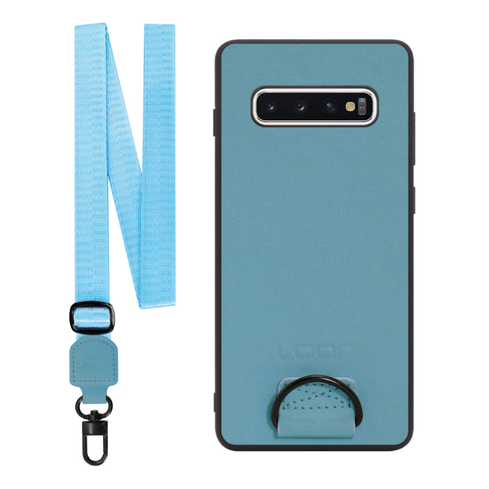 [ LOOF STRAP-SHELL ] Galaxy S10+ SC-04L / SCV42 s10plus s10 plus スマホケース 背面 ケース カバー ハードケース ショルダー スマホショルダー ハンドストラップ  本革 [ Galaxy S10+ ]