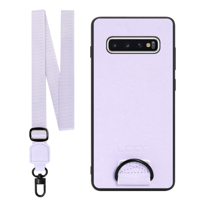 [ LOOF STRAP-SHELL ] Galaxy S10+ SC-04L / SCV42 s10plus s10 plus スマホケース 背面 ケース カバー ハードケース ショルダー スマホショルダー ハンドストラップ  本革 [ Galaxy S10+ ]