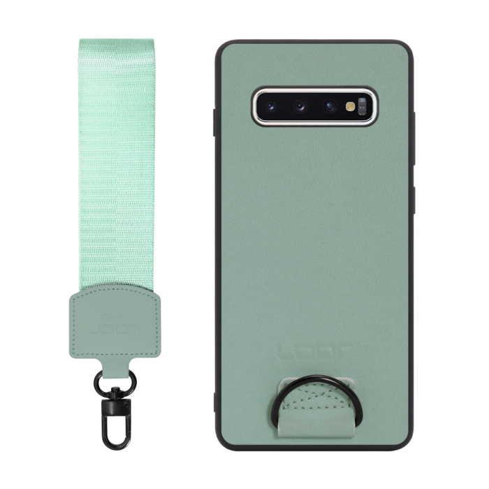[ LOOF STRAP-SHELL ] Galaxy S10+ SC-04L / SCV42 s10plus s10 plus スマホケース 背面 ケース カバー ハードケース ショルダー スマホショルダー ハンドストラップ  本革 [ Galaxy S10+ ]