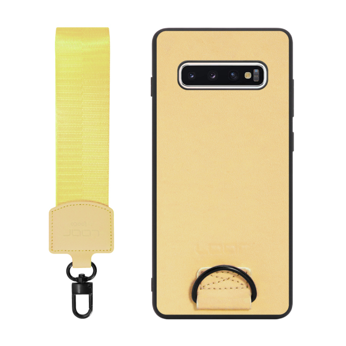 [ LOOF STRAP-SHELL ] Galaxy S10+ SC-04L / SCV42 s10plus s10 plus スマホケース 背面 ケース カバー ハードケース ショルダー スマホショルダー ハンドストラップ  本革 [ Galaxy S10+ ]