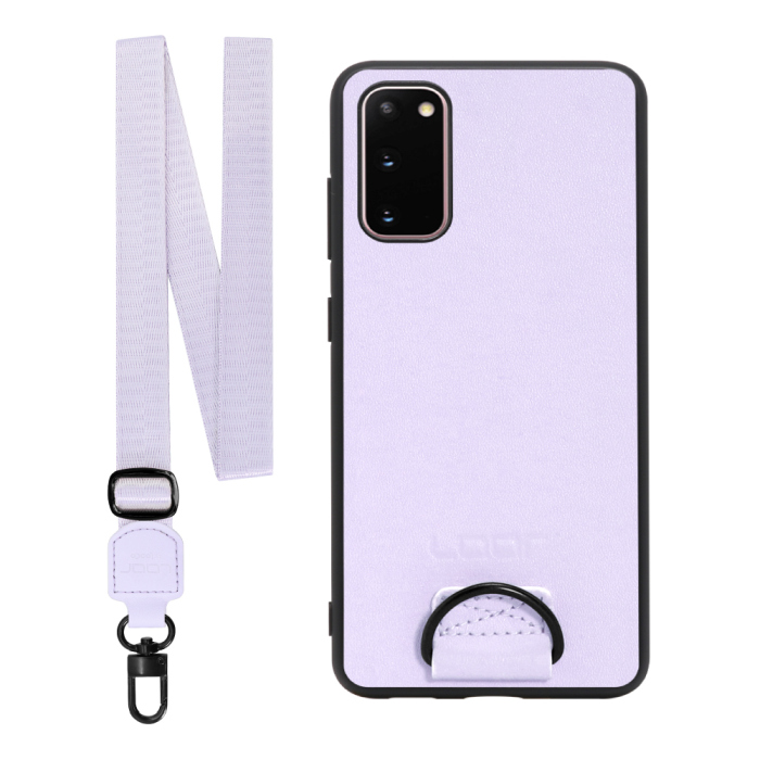[ LOOF STRAP-SHELL ] Galaxy S20 5G SC-51A / SCG01 s205g スマホケース 背面 ケース カバー ハードケース ショルダー スマホショルダー ハンドストラップ  本革 [ Galaxy S20 5G ]