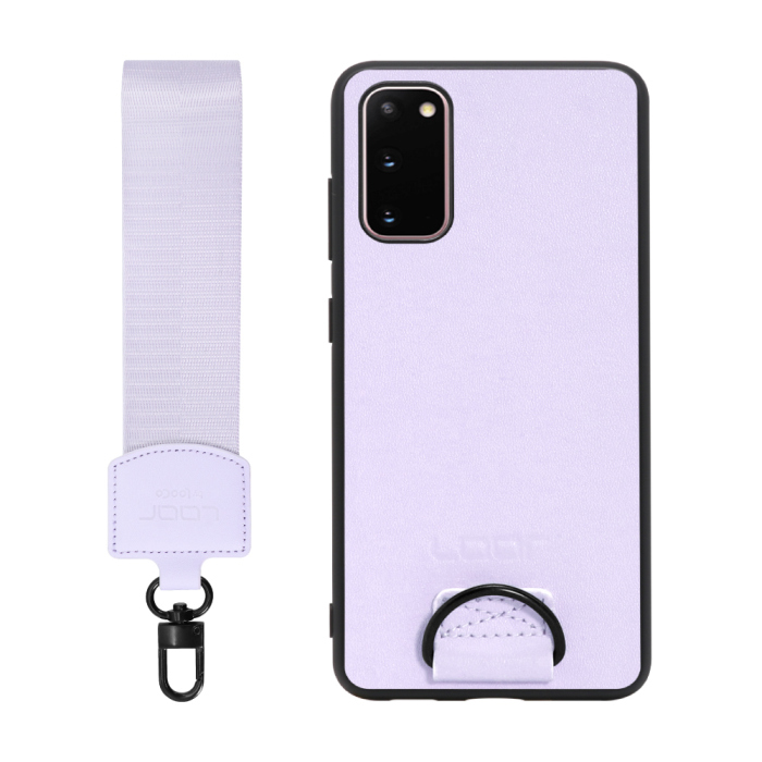 [ LOOF STRAP-SHELL ] Galaxy S20 5G SC-51A / SCG01 s205g スマホケース 背面 ケース カバー ハードケース ショルダー スマホショルダー ハンドストラップ  本革 [ Galaxy S20 5G ]