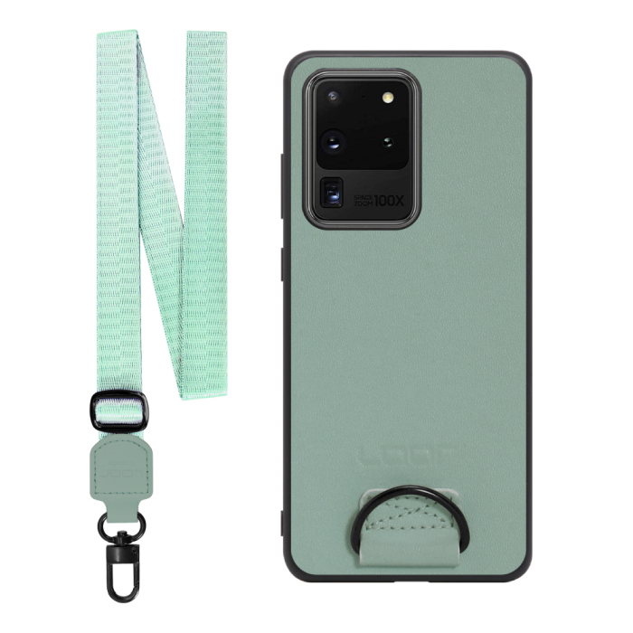 [ LOOF STRAP-SHELL ] Galaxy S20 Ultra s20ultra スマホケース 背面 ケース カバー ハードケース ショルダー スマホショルダー ハンドストラップ  本革 [ Galaxy S20 Ultra 5G ]