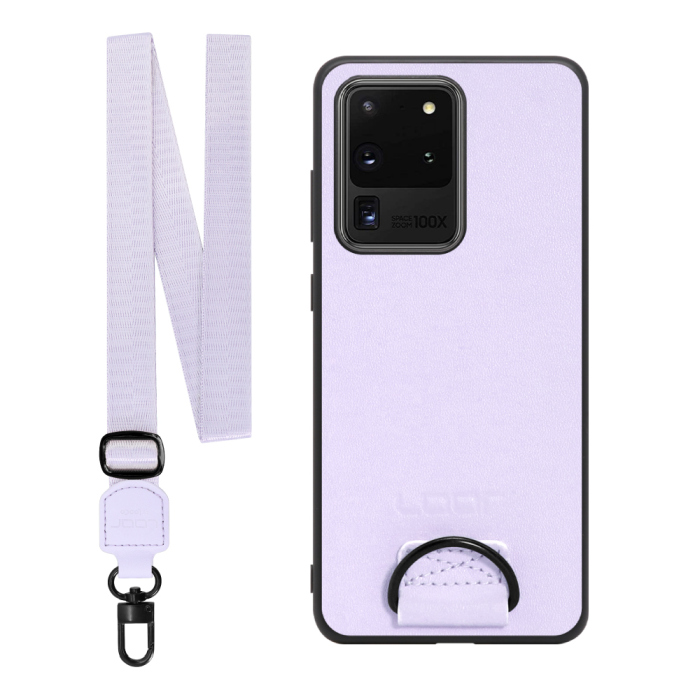 [ LOOF STRAP-SHELL ] Galaxy S20 Ultra s20ultra スマホケース 背面 ケース カバー ハードケース ショルダー スマホショルダー ハンドストラップ  本革 [ Galaxy S20 Ultra 5G ]