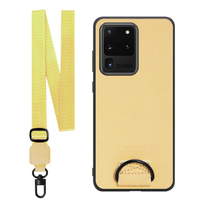 [ LOOF STRAP-SHELL ] Galaxy S20 Ultra s20ultra スマホケース 背面 ケース カバー ハードケース ショルダー スマホショルダー ハンドストラップ  本革 [ Galaxy S20 Ultra 5G ]