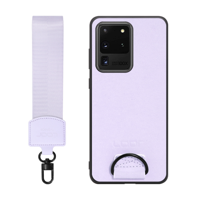 [ LOOF STRAP-SHELL ] Galaxy S20 Ultra s20ultra スマホケース 背面 ケース カバー ハードケース ショルダー スマホショルダー ハンドストラップ  本革 [ Galaxy S20 Ultra 5G ]