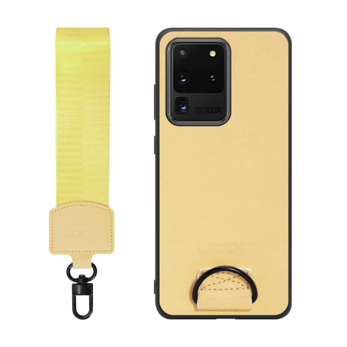 [ LOOF STRAP-SHELL ] Galaxy S20 Ultra s20ultra スマホケース 背面 ケース カバー ハードケース ショルダー スマホショルダー ハンドストラップ  本革 [ Galaxy S20 Ultra 5G ]