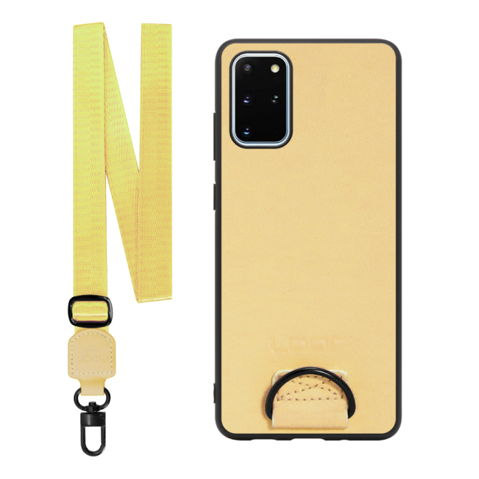 [ LOOF STRAP-SHELL ] Galaxy S20+ 5G SC-52A / SCG02 s20plus S20 plus s20プラス s20+5g s20plus5g スマホケース 背面 ケース カバー ハードケース ショルダー スマホショルダー ハンドストラップ  本革 [ Galaxy S20+ 5G ]