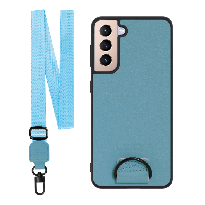 [ LOOF STRAP-SHELL ] Galaxy S21 5G SC-51B / SCG09 s215g スマホケース 背面 ケース カバー ハードケース ショルダー スマホショルダー ハンドストラップ  本革 [ Galaxy S21 5G ]