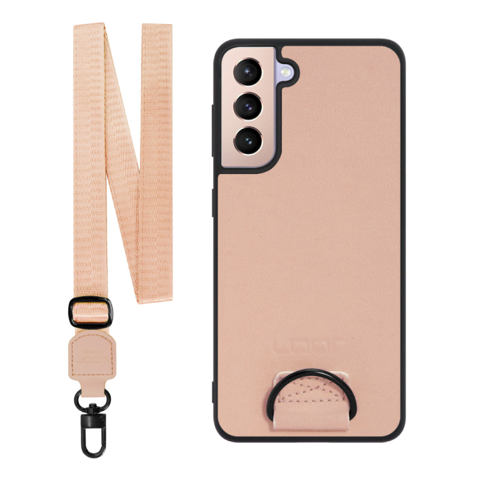 [ LOOF STRAP-SHELL ] Galaxy S21 5G SC-51B / SCG09 s215g スマホケース 背面 ケース カバー ハードケース ショルダー スマホショルダー ハンドストラップ  本革 [ Galaxy S21 5G ]