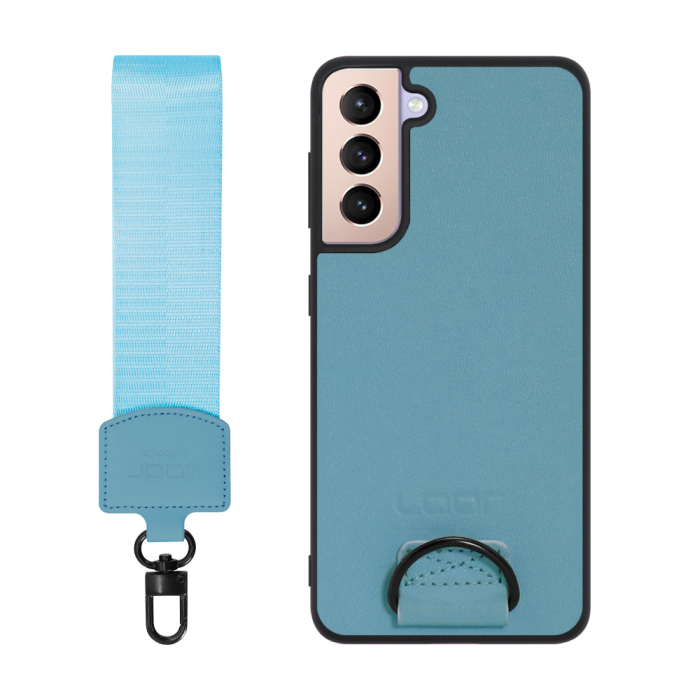 [ LOOF STRAP-SHELL ] Galaxy S21 5G SC-51B / SCG09 s215g スマホケース 背面 ケース カバー ハードケース ショルダー スマホショルダー ハンドストラップ  本革 [ Galaxy S21 5G ]