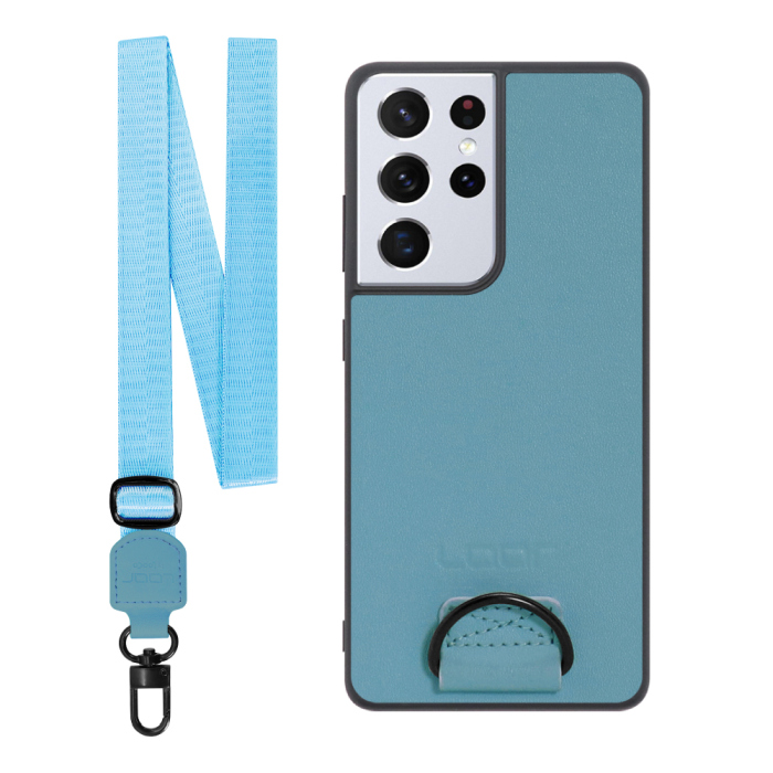 [ LOOF STRAP-SHELL ] Galaxy S21 Ultra 5G SC-52B s21ultra5g s21ultra スマホケース 背面 ケース カバー ハードケース ショルダー スマホショルダー ハンドストラップ  本革 [ Galaxy S21 Ultra 5G ]
