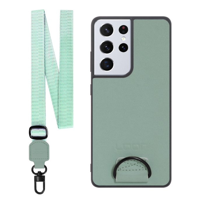 [ LOOF STRAP-SHELL ] Galaxy S21 Ultra 5G SC-52B s21ultra5g s21ultra スマホケース 背面 ケース カバー ハードケース ショルダー スマホショルダー ハンドストラップ  本革 [ Galaxy S21 Ultra 5G ]