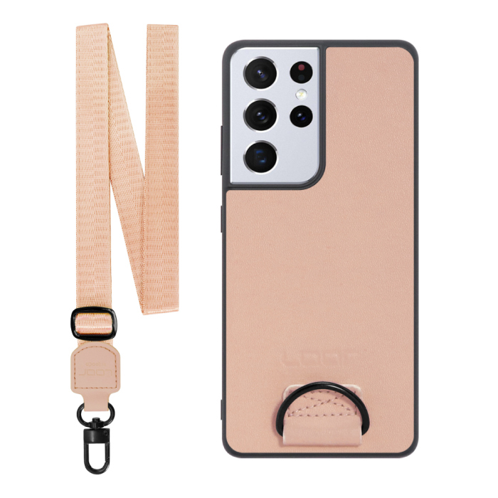 [ LOOF STRAP-SHELL ] Galaxy S21 Ultra 5G SC-52B s21ultra5g s21ultra スマホケース 背面 ケース カバー ハードケース ショルダー スマホショルダー ハンドストラップ  本革 [ Galaxy S21 Ultra 5G ]