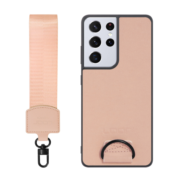 [ LOOF STRAP-SHELL ] Galaxy S21 Ultra 5G SC-52B s21ultra5g s21ultra スマホケース 背面 ケース カバー ハードケース ショルダー スマホショルダー ハンドストラップ  本革 [ Galaxy S21 Ultra 5G ]
