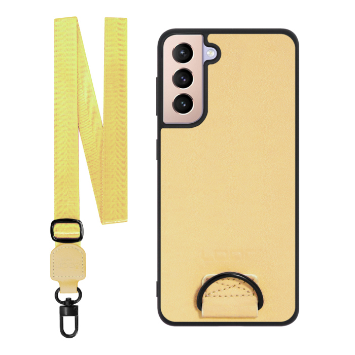 [ LOOF STRAP-SHELL ] Galaxy S21+ 5G SCG10 s21plus s21 plus s21plus5g s21+5g スマホケース 背面 ケース カバー ハードケース ショルダー スマホショルダー ハンドストラップ  本革 [ Galaxy S21+ 5G ]
