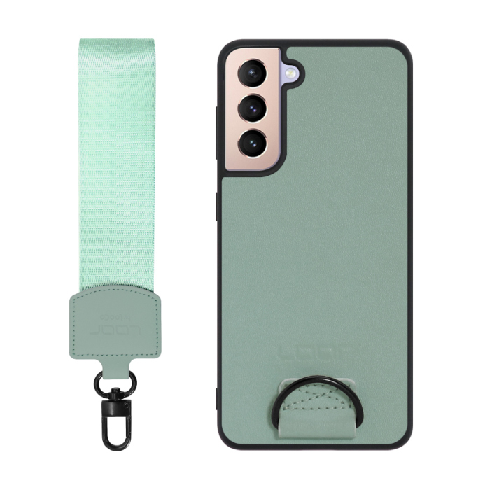 [ LOOF STRAP-SHELL ] Galaxy S21+ 5G SCG10 s21plus s21 plus s21plus5g s21+5g スマホケース 背面 ケース カバー ハードケース ショルダー スマホショルダー ハンドストラップ  本革 [ Galaxy S21+ 5G ]