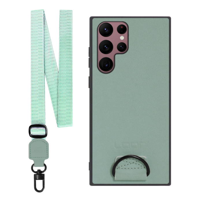 [ LOOF STRAP-SHELL ] Galaxy S22 Ultra SC-52C / SCG14 s22ultra スマホケース 背面 ケース カバー ハードケース ショルダー スマホショルダー ハンドストラップ  本革 [ Galaxy S22 Ultra ]