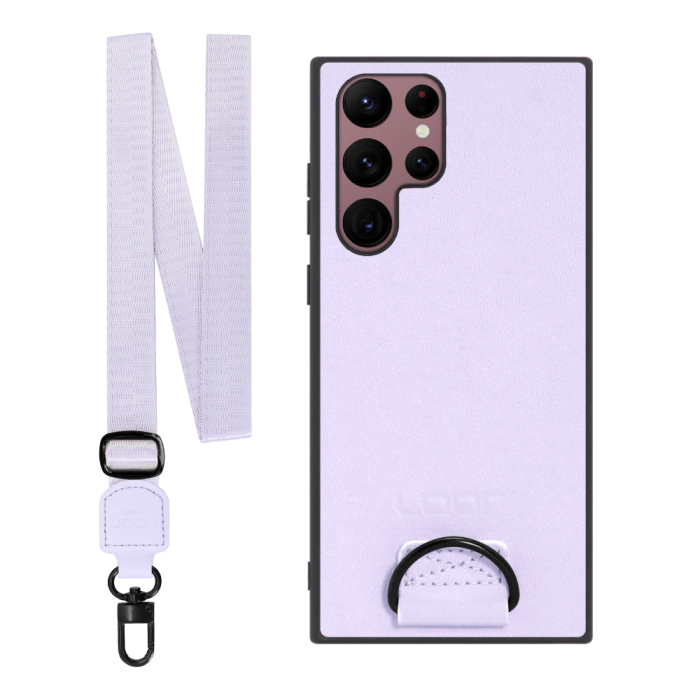 [ LOOF STRAP-SHELL ] Galaxy S22 Ultra SC-52C / SCG14 s22ultra スマホケース 背面 ケース カバー ハードケース ショルダー スマホショルダー ハンドストラップ  本革 [ Galaxy S22 Ultra ]