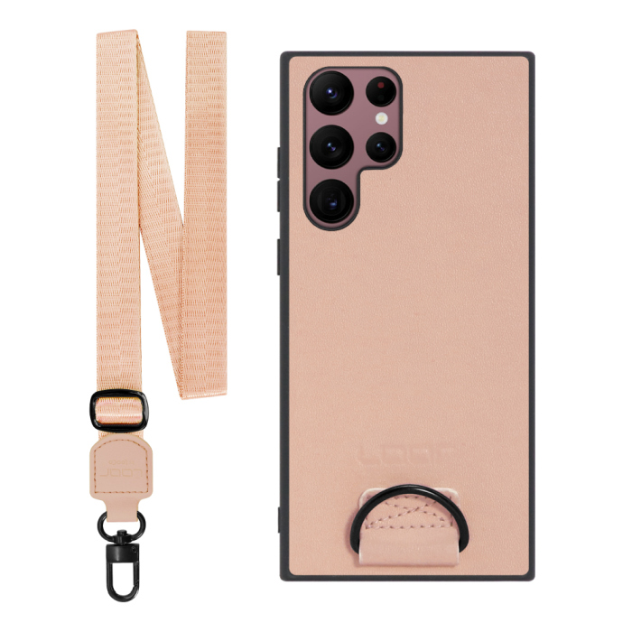[ LOOF STRAP-SHELL ] Galaxy S22 Ultra SC-52C / SCG14 s22ultra スマホケース 背面 ケース カバー ハードケース ショルダー スマホショルダー ハンドストラップ  本革 [ Galaxy S22 Ultra ]