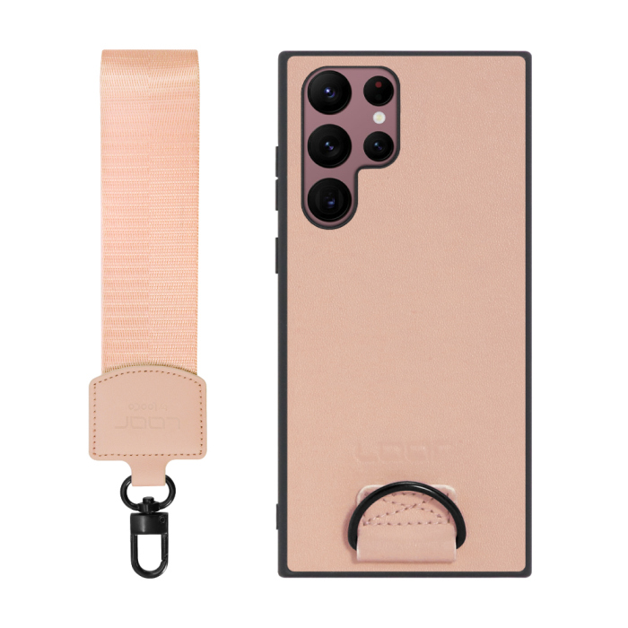 [ LOOF STRAP-SHELL ] Galaxy S22 Ultra SC-52C / SCG14 s22ultra スマホケース 背面 ケース カバー ハードケース ショルダー スマホショルダー ハンドストラップ  本革 [ Galaxy S22 Ultra ]