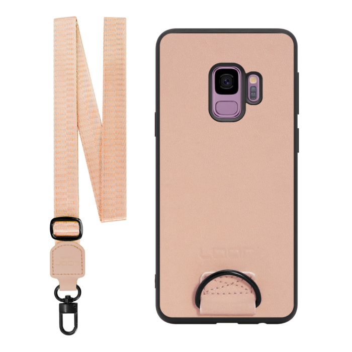 [ LOOF STRAP-SHELL ] Galaxy S9 SC-02K / SCV38 galaxys9 スマホケース 背面 ケース カバー ハードケース ショルダー スマホショルダー ハンドストラップ  本革 [ Galaxy S9 ]