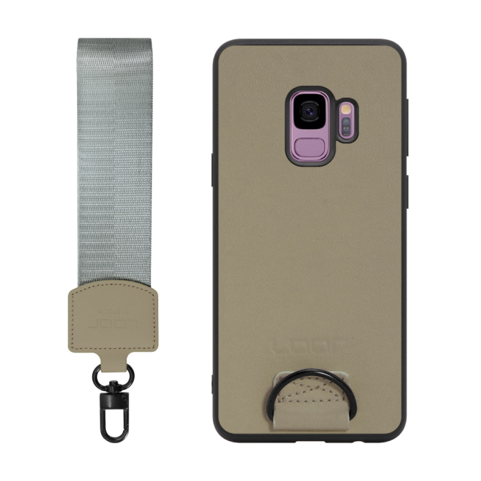 [ LOOF STRAP-SHELL ] Galaxy S9 SC-02K / SCV38 galaxys9 スマホケース 背面 ケース カバー ハードケース ショルダー スマホショルダー ハンドストラップ  本革 [ Galaxy S9 ]