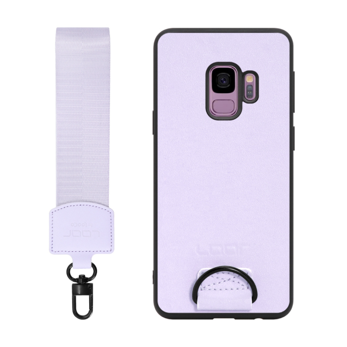 [ LOOF STRAP-SHELL ] Galaxy S9 SC-02K / SCV38 galaxys9 スマホケース 背面 ケース カバー ハードケース ショルダー スマホショルダー ハンドストラップ  本革 [ Galaxy S9 ]