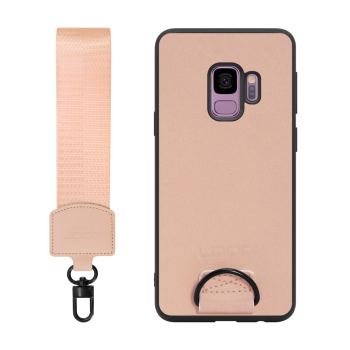 [ LOOF STRAP-SHELL ] Galaxy S9 SC-02K / SCV38 galaxys9 スマホケース 背面 ケース カバー ハードケース ショルダー スマホショルダー ハンドストラップ  本革 [ Galaxy S9 ]
