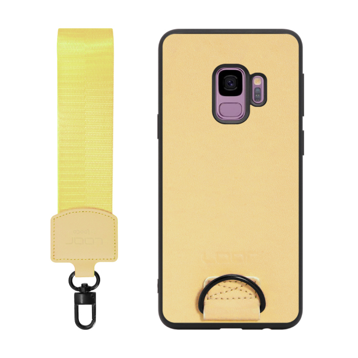 [ LOOF STRAP-SHELL ] Galaxy S9 SC-02K / SCV38 galaxys9 スマホケース 背面 ケース カバー ハードケース ショルダー スマホショルダー ハンドストラップ  本革 [ Galaxy S9 ]