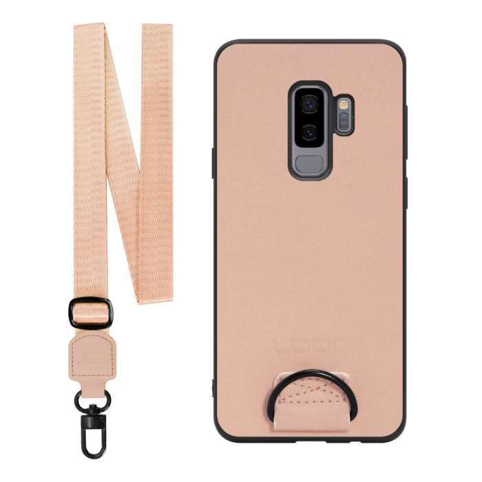 [ LOOF STRAP-SHELL ] Galaxy S9+ SC-03K / SCV39 s9plus s9 Plus スマホケース 背面 ケース カバー ハードケース ショルダー スマホショルダー ハンドストラップ  本革 [ Galaxy S9+ ]