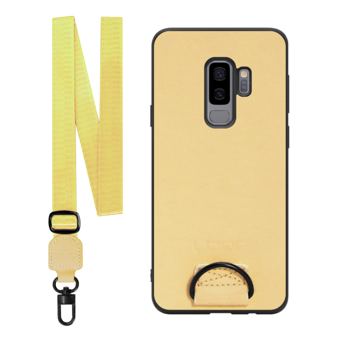 [ LOOF STRAP-SHELL ] Galaxy S9+ SC-03K / SCV39 s9plus s9 Plus スマホケース 背面 ケース カバー ハードケース ショルダー スマホショルダー ハンドストラップ  本革 [ Galaxy S9+ ]