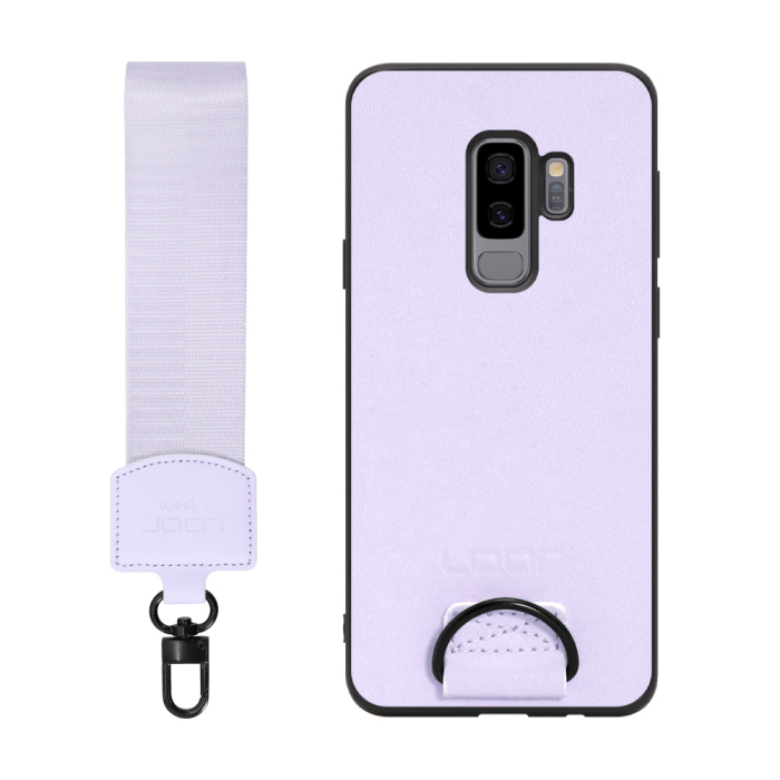 [ LOOF STRAP-SHELL ] Galaxy S9+ SC-03K / SCV39 s9plus s9 Plus スマホケース 背面 ケース カバー ハードケース ショルダー スマホショルダー ハンドストラップ  本革 [ Galaxy S9+ ]
