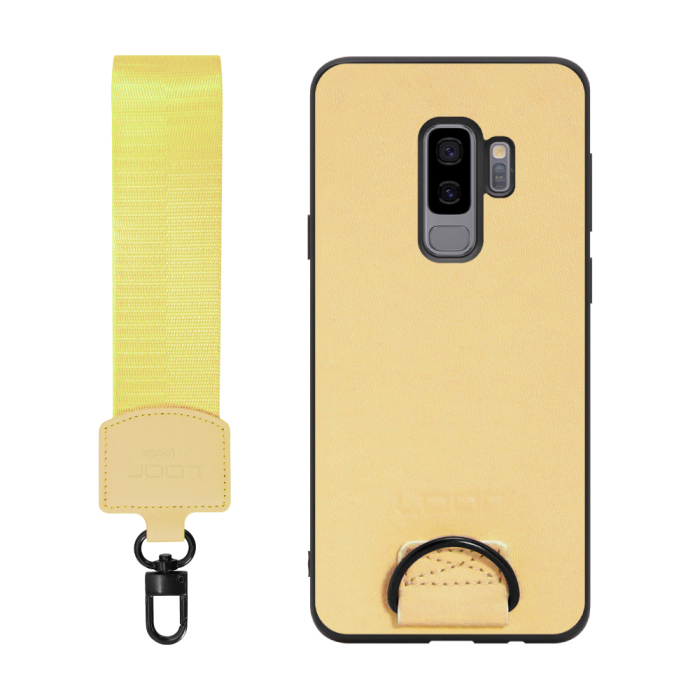 [ LOOF STRAP-SHELL ] Galaxy S9+ SC-03K / SCV39 s9plus s9 Plus スマホケース 背面 ケース カバー ハードケース ショルダー スマホショルダー ハンドストラップ  本革 [ Galaxy S9+ ]