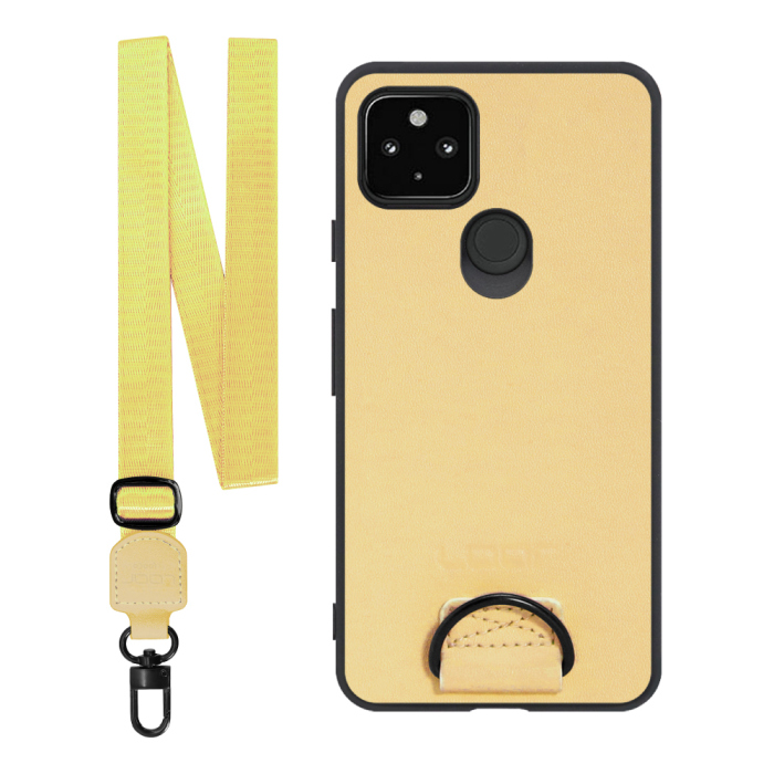 [ LOOF STRAP-SHELL ] Google Pixel 5 pixel5 Googlepixel5 スマホケース 背面 ケース カバー ハードケース ショルダー スマホショルダー ハンドストラップ  本革 [ Google Pixel 5 ]