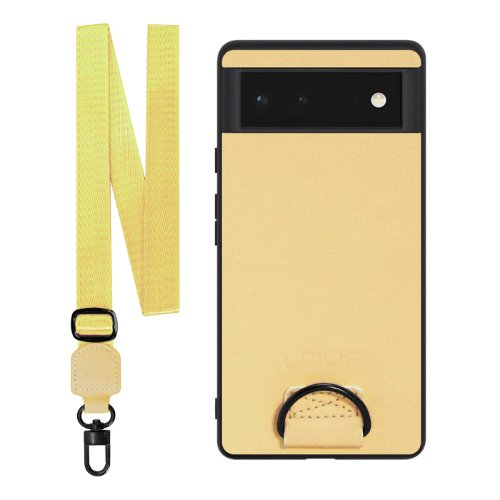 [ LOOF STRAP-SHELL ] Google Pixel 6 googlepixel6 pixel6 ピクセル6 スマホケース 背面 ケース カバー ハードケース ショルダー スマホショルダー ハンドストラップ  本革 [ Google Pixel 6 ]
