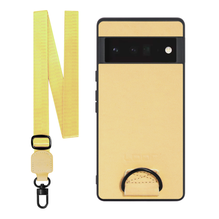 [ LOOF STRAP-SHELL ] Google Pixel 6 Pro Googlepixel6pro 6pro プロ ピクセル6pro スマホケース 背面 ケース カバー ハードケース ショルダー スマホショルダー ハンドストラップ  本革 [ Google Pixel 6 Pro ]