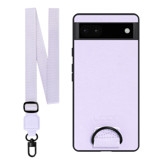 [ LOOF STRAP-SHELL ] Google Pixel 6a googlepixel6a pixel6a スマホケース 背面 ケース カバー ハードケース ショルダー スマホショルダー ハンドストラップ  本革 [ Google Pixel 6a ]