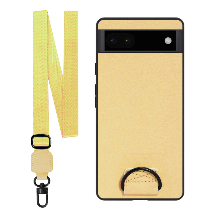 [ LOOF STRAP-SHELL ] Google Pixel 6a googlepixel6a pixel6a スマホケース 背面 ケース カバー ハードケース ショルダー スマホショルダー ハンドストラップ  本革 [ Google Pixel 6a ]