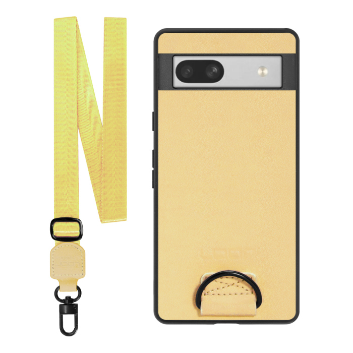 [ LOOF STRAP-SHELL ] Google Pixel 7a googlepixel7a pixel7a スマホケース 背面 ケース カバー ハードケース ショルダー スマホショルダー ハンドストラップ  本革 [ Google Pixel 7a ]