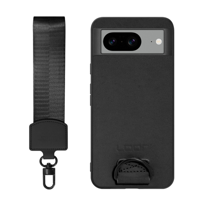 [ LOOF STRAP-SHELL (ショートVer.) ] Google pixel 8 googlepixel8 Pixel8 ピクセル8 スマホケース 背面 ケース カバー ハードケース ハンドストラップ  本革 [ Google Pixel 8 ]