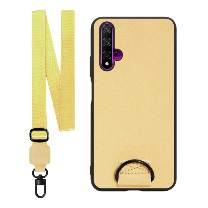 [ LOOF STRAP-SHELL ] HUAWEI nova 5T nova5t スマホケース 背面 ケース カバー ハードケース ショルダー スマホショルダー ハンドストラップ  本革 [ HUAWEI nova 5T ]