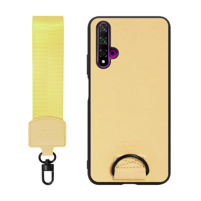 [ LOOF STRAP-SHELL ] HUAWEI nova 5T nova5t スマホケース 背面 ケース カバー ハードケース ショルダー スマホショルダー ハンドストラップ  本革 [ HUAWEI nova 5T ]