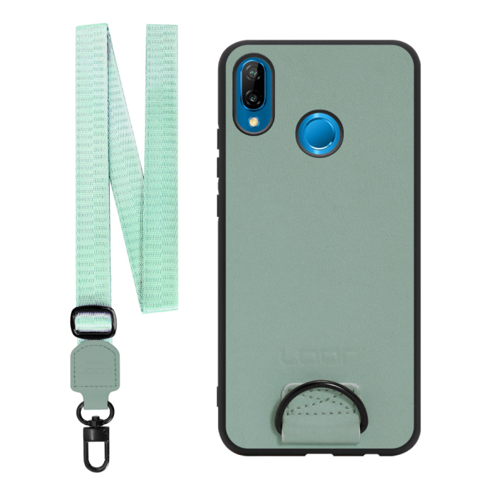 [ LOOF STRAP-SHELL ] HUAWEI P20 lite p20lite スマホケース 背面 ケース カバー ハードケース ショルダー スマホショルダー ハンドストラップ  本革 [ HUAWEI P20 lite ]