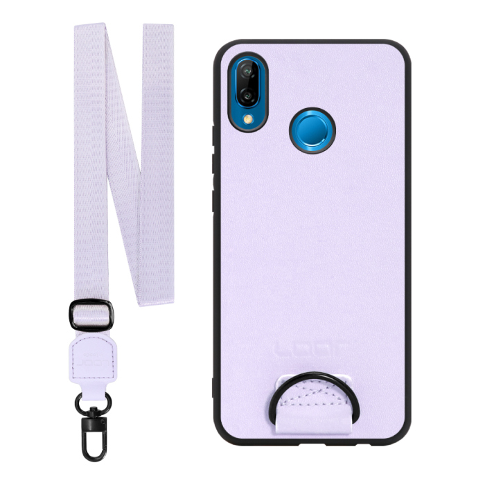 [ LOOF STRAP-SHELL ] HUAWEI P20 lite p20lite スマホケース 背面 ケース カバー ハードケース ショルダー スマホショルダー ハンドストラップ  本革 [ HUAWEI P20 lite ]